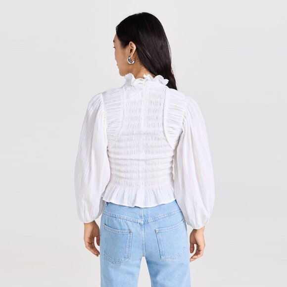 Isabel Marant Etoile "Idris" Top in White, size 38. Fits like a fitted size smal - Picture 2 of 14